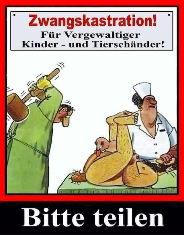 Zwangskastration für...Karikatur_n