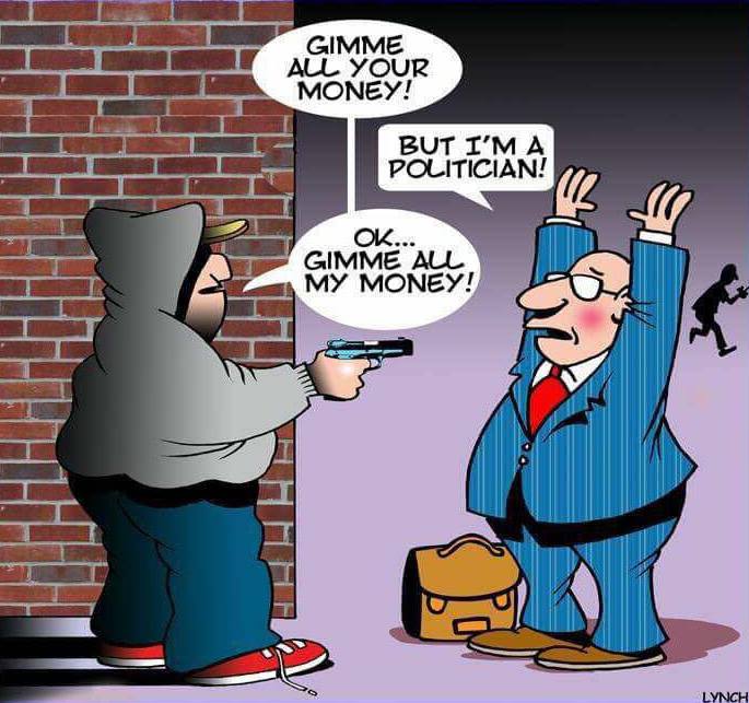 karikatur mit Überfall