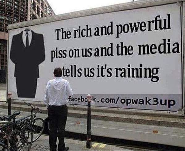 The rich and powerfull piss on usn