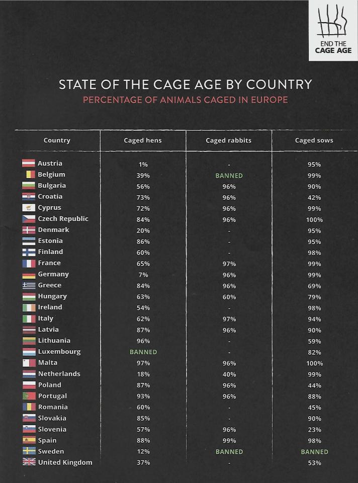 Cage Facts EU 2018