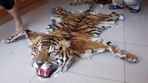 Tiger als Teppich