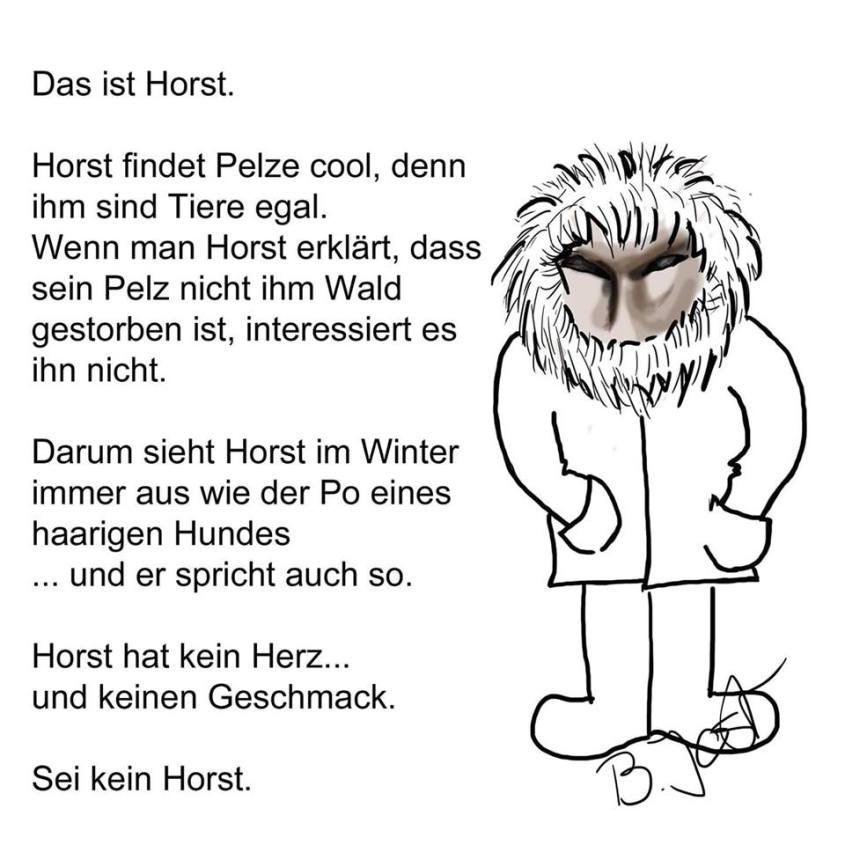 Sei kein Horst Pelz Satyren