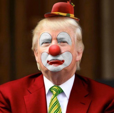 Image result for trump clown