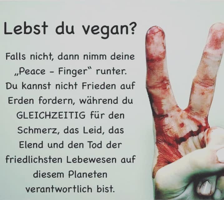 peace Zeichen und Spruchjpg