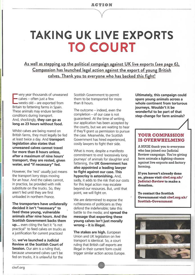 CIWF Calves court June